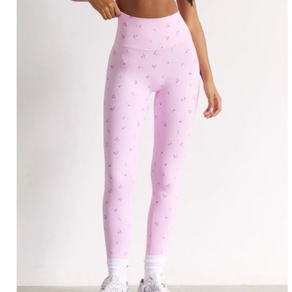 Astoria Luxe Blossom Extra Small Cherry Pink Leggings New